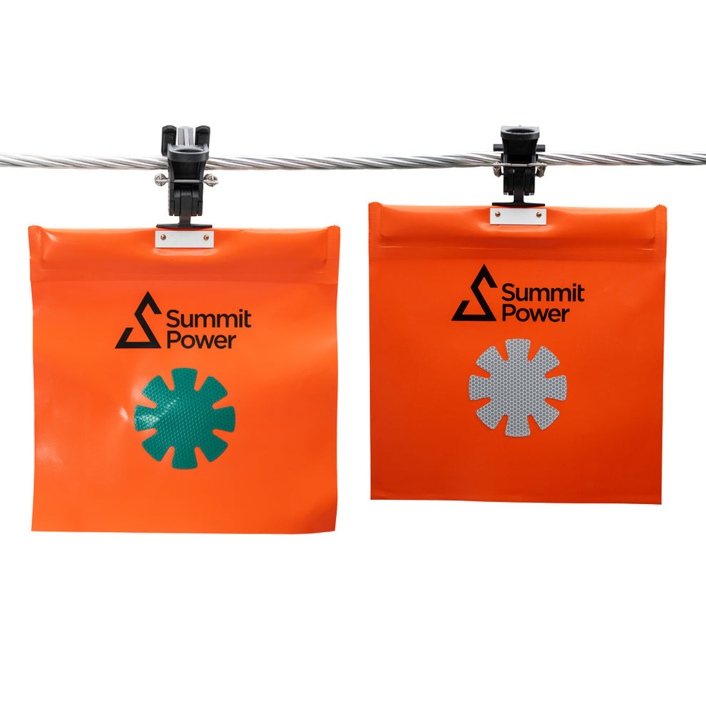 Warning Flag 300 x 300mm – Summit Power Markers